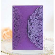 White Laser Invitation Holder Holiday Greeting Card Wholesale
